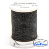 Glitter Thread Black bobina di filato per mosche camole larve chironomo per la pesca ai coregoni lavarelli agoni sarde sardelle artificiali flyfishing renken