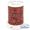 Glitter Thread Blood Red bobina di filato per mosche camole larve chironomo per la pesca ai coregoni lavarelli agoni sarde sardelle artificiali flyfishing renken