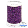 Glitter Thread Dark Violet bobina di filato per mosche camole larve chironomo per la pesca ai coregoni lavarelli agoni sarde sardelle artificiali flyfishing renken