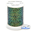 Glitter Thread Dark Green bobina di filato per mosche camole larve chironomo per la pesca ai coregoni lavarelli agoni sarde sardelle artificiali flyfishing renken