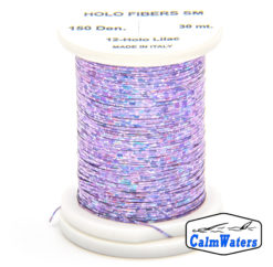 Holo Fibers Lilac bobina di filato per mosche camole larve chironomo per la pesca ai coregoni lavarelli agoni sarde sardelle artificiali flyfishing renken