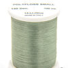 Polyfloss Small Light Olive bobina di filato per mosche camole larve chironomo per la pesca ai coregoni lavarelli agoni sarde sardelle artificiali flyfishing renken