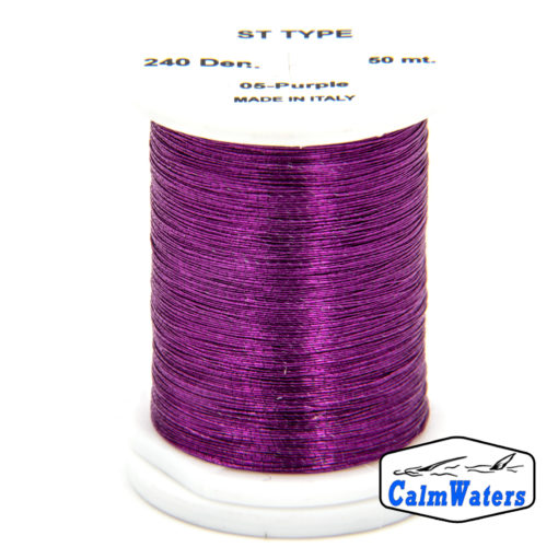 St type Purple bobina di filato per mosche camole larve chironomo per la pesca ai coregoni lavarelli agoni sarde sardelle artificiali flyfishing renken