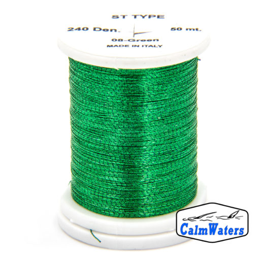 St type Green bobina di filato per mosche camole larve chironomo per la pesca ai coregoni lavarelli agoni sarde sardelle artificiali flyfishing renken