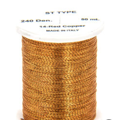 St type Red Copper bobina di filato per mosche camole larve chironomo per la pesca ai coregoni lavarelli agoni sarde sardelle artificiali flyfishing renken