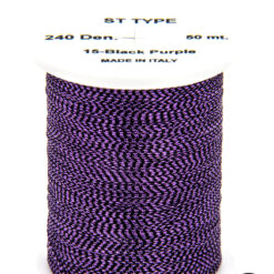 St type Black Purple bobina di filato per mosche camole larve chironomo per la pesca ai coregoni lavarelli agoni sarde sardelle artificiali flyfishing renken
