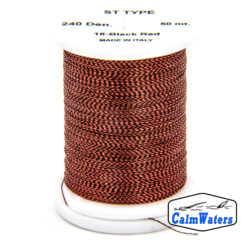 St type Black Red bobina di filato per mosche camole larve chironomo per la pesca ai coregoni lavarelli agoni sarde sardelle artificiali flyfishing renken