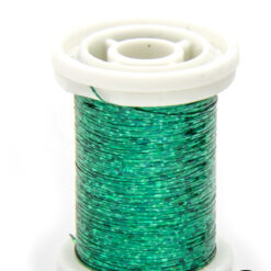 Holo Fibers Green bobina di filato per mosche camole larve chironomo per la pesca ai coregoni lavarelli agoni sarde sardelle artificiali flyfishing renken