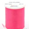 Polyfloss Fuxia bobina di filato per mosche camole larve chironomo per la pesca ai coregoni lavarelli agoni sarde sardelle artificiali flyfishing renken